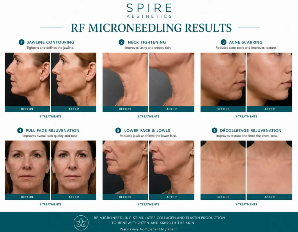 RF Microneedling Skin tightening Milngavie results