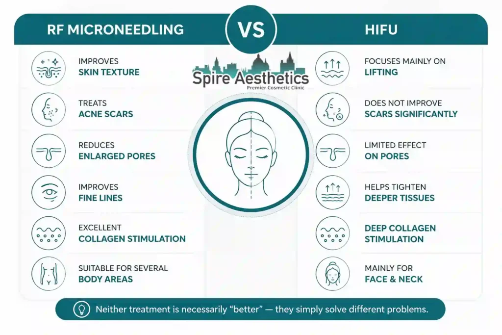 RF Microneedling vs HIFU: Which Treatment Gives Better Results Milngavie?
